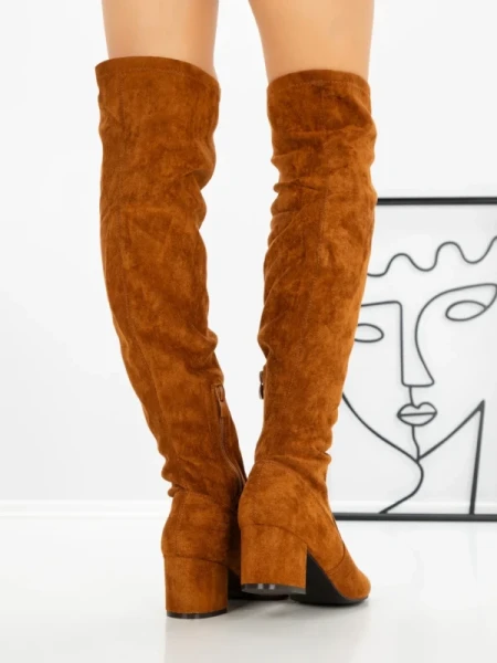 Cizme Dama cu Toc 9115 CAMEL | CM