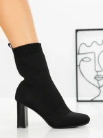 Botine cu Toc Gros 9076 BLACK | CM