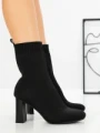 Botine cu Toc Gros 9076 BLACK | CM