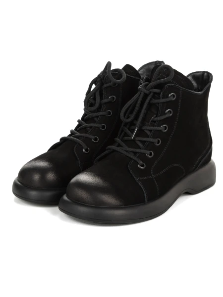 Damskie buty ze skóry naturalnej 16192 Czarny | Advancer
