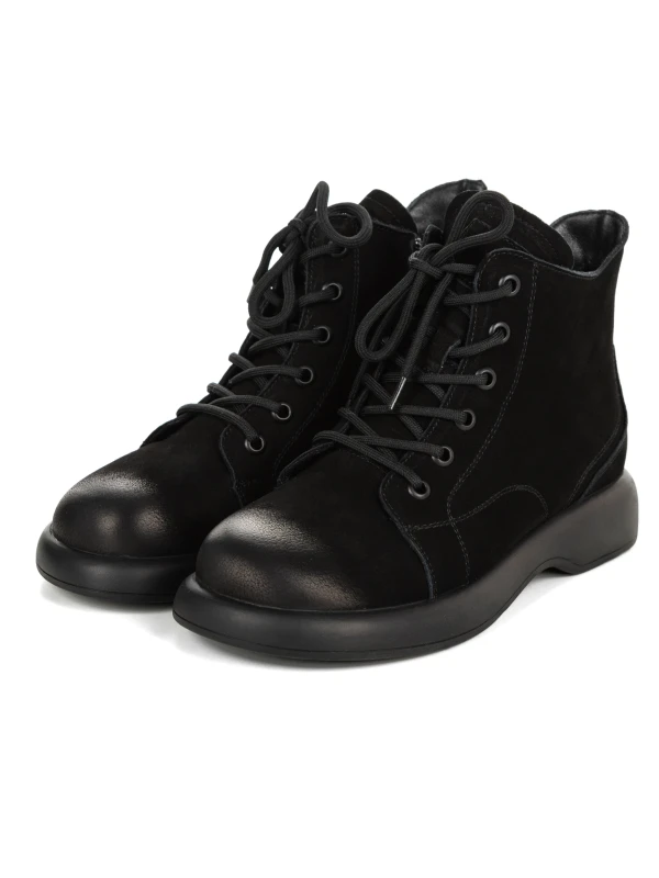 Damskie buty ze skóry naturalnej 16192 Czarny | Advancer