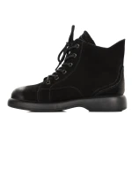 Damskie buty ze skóry naturalnej 16192 Czarny | Advancer