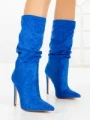 Botine cu Toc Subtire C-270 BLUE | STEPHAN