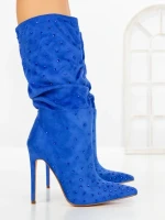Botine cu Toc Subtire C-270 BLUE | STEPHAN