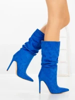 Botine cu Toc Subtire C-270 BLUE | STEPHAN