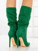 Botine cu Toc Subtire C-270 GREEN | STEPHAN