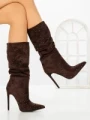 Botine cu Toc Subtire C-270 BROWN | STEPHAN