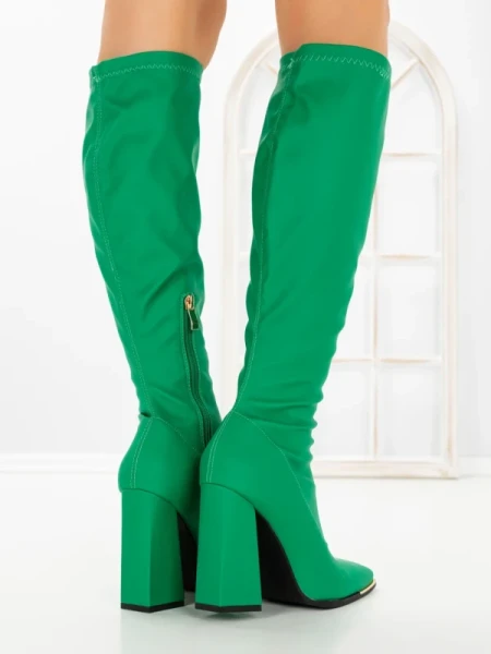 Cizme Dama cu Toc C-239 GREEN | STEPHAN
