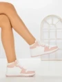 Sneakers Dama F005-5 WHITE-PINK | COSTA SOL