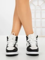 Sneakers Dama F005 WHITE-BLACK | COSTA SOL