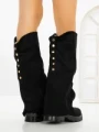 Cizme Dama cu talpa joasa 52279 BLACK | GALLEVANI