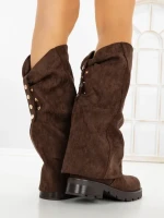Cizme Dama cu talpa joasa 52279 BROWN | GALLEVANI