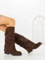 Cizme Dama cu talpa joasa 52279 BROWN | GALLEVANI