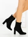 Botine cu Toc Gros 9063 BLACK | CM