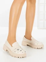 Pantofi Casual Dama 23008 BEIGE | CM