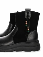 Ghete Dama din piele naturala 99312 BLACK | ADVANCER