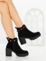 Botine cu Toc Gros YZ19-35 BLACK | H&D