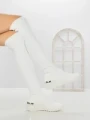 Cizme Dama cu Platforma YM-172 WHITE | H&D