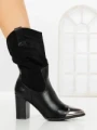 Botine cu Toc Gros 9964 BLACK | SEASOND