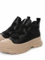 Ghete Dama din piele naturala 66082 BLACK | ADVANCER