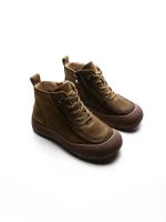 Ghete Dama din piele naturala 9517 KHAKI | ADVANCER