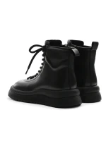 Ghete Dama din piele naturala 50258-2 BLACK | ADVANCER