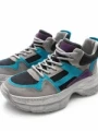 Pantofi Sport Dama din piele naturala HD7673 DARK GREY-BLUE | ADVANCER