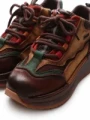 Ghete Dama din piele naturala A007-1 COFFEE-GREEN | ADVANCER