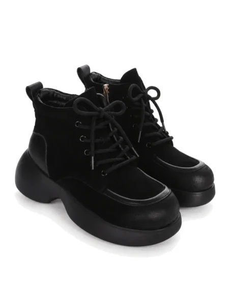 Ghete Dama din piele naturala 1575-2 BLACK | ADVANCER