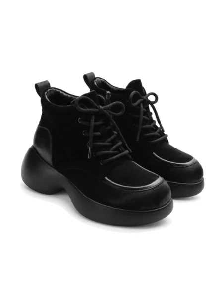 Ghete Dama din piele naturala 1575-2 BLACK | ADVANCER
