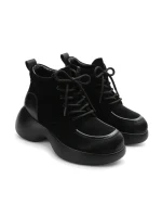 Ghete Dama din piele naturala 1575-2 BLACK | ADVANCER
