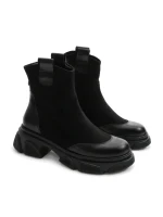 Ghete Dama din piele naturala 2202-1 BLACK | ADVANCER