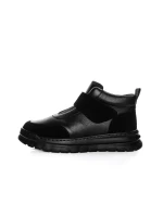 Ghete Barbati din piele naturala CM610 BLACK | ADVANCER