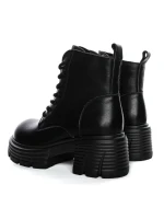 Ghete Dama din piele naturala 3007 BLACK | ADVANCER