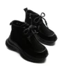 Ghete Dama din piele naturala 8601 BLACK | ADVANCER