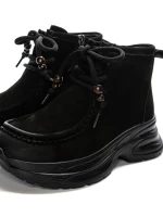 Ghete Dama din piele naturala 8601 BLACK | ADVANCER