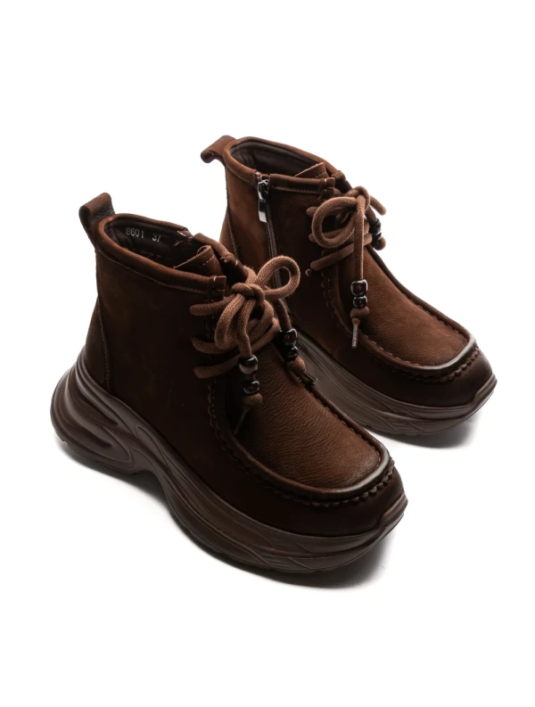 Ghete Dama din piele naturala 8601 BROWN | ADVANCER