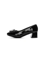 Pantofi cu toc din piele naturala TP508-53 BLACK | ADVANCER