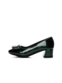 Pantofi cu toc din piele naturala TP508-53 GREEN | ADVANCER