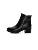 Ghete Dama din piele naturala E0210-1 BLACK | FORMAZIONE