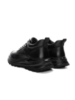 Ghete Barbati din piele naturala 5329 BLACK | ADVANCER