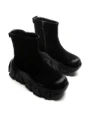 Ghete Dama din piele naturala 9805G BLACK | ADVANCER