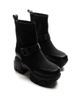 Ghete Dama din piele naturala 88H902 BLACK | ADVANCER