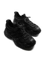Pantofi Sport Barbati din piele naturala 5351 BLACK | ADVANCER