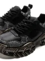 Pantofi Sport Barbati din piele naturala 5339 BLACK | ADVANCER