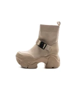 Damskie buty ze skóry naturalnej 88H902 Brzoskwiniowy | Advancer