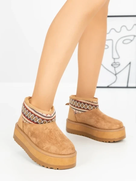 Ghete UG Dama L-392 CAMEL | BELLICY