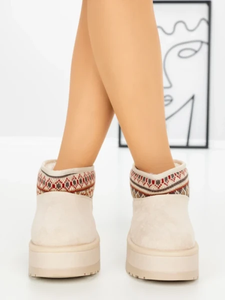 Ghete UG Dama L-392 BEIGE | BELLICY