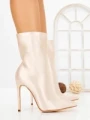 Botine cu Toc Subtire C-269X BEIGE | STEPHAN