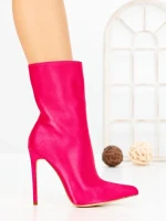 Botine cu Toc Subtire C-269X FUCHSIA | STEPHAN
